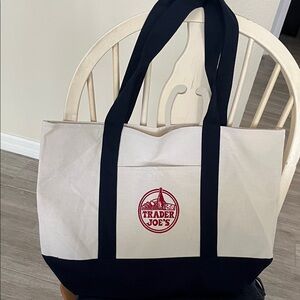 Trader Joe's large Canvas Tote Bag